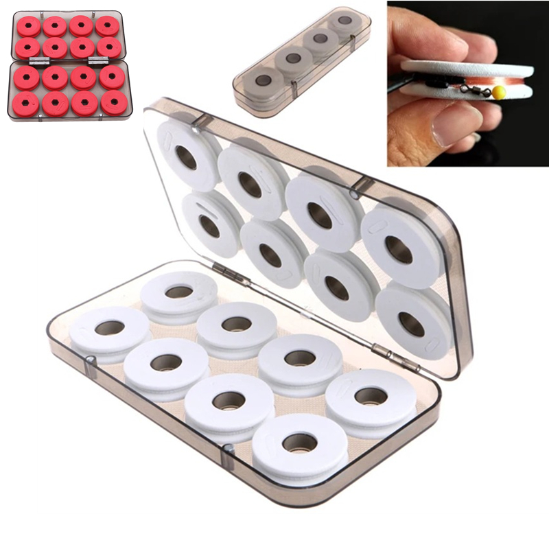 Bobbin Organizer Box - 8/16Pcs Foam Winding Board Fishline Shaft