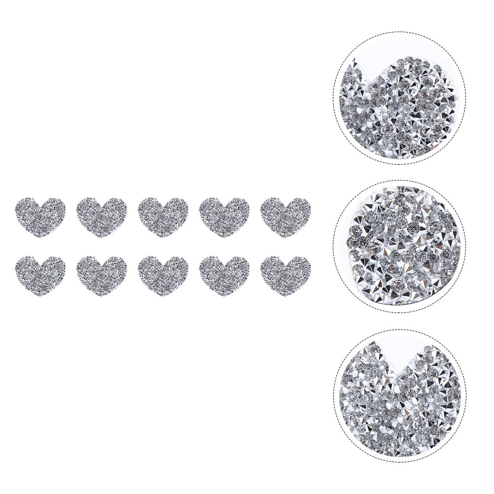 10Pcs Heart Shaped Embroidery  - Sewing Recycle review and price