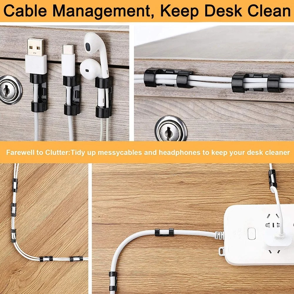 20/40PCS Cable Organizer Clips - Bobbin Organizer Box review and price
