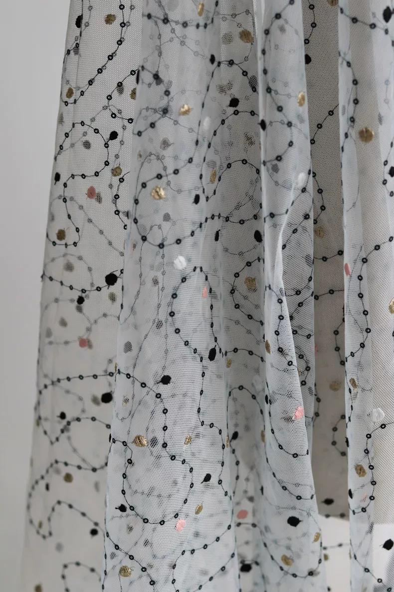 1yard 3D Beaded Embroidery tis - Sewing Embroidery Fabric review and price