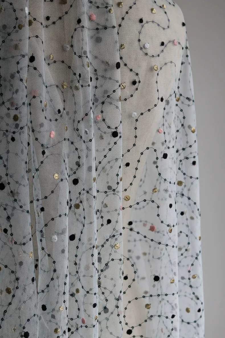 1yard 3D Beaded Embroidery tis - Sewing Embroidery Fabric review and price