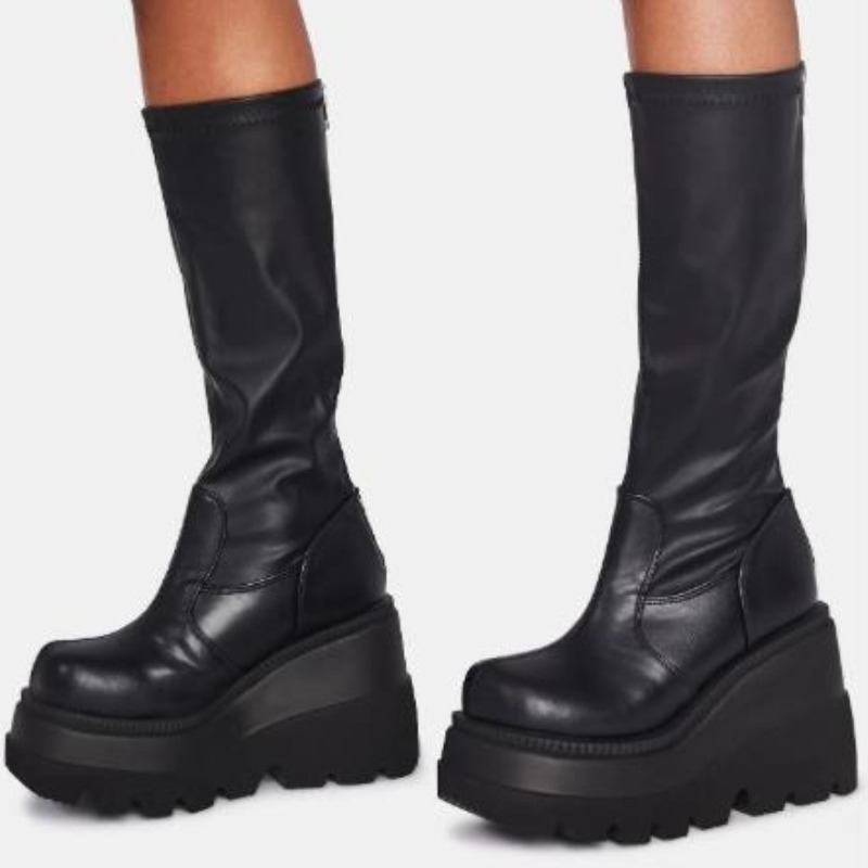Women's Platform Boots Punk Mi - Sewing Cotton review and price