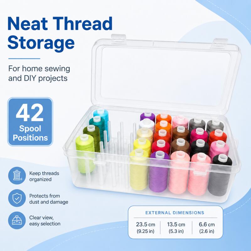 Sewing Thread Storage Box 42 S - Bobbin Organizer Box review and price