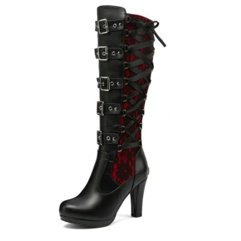Punk Gothic Style Women's Knee - Sewing Cotton review and price