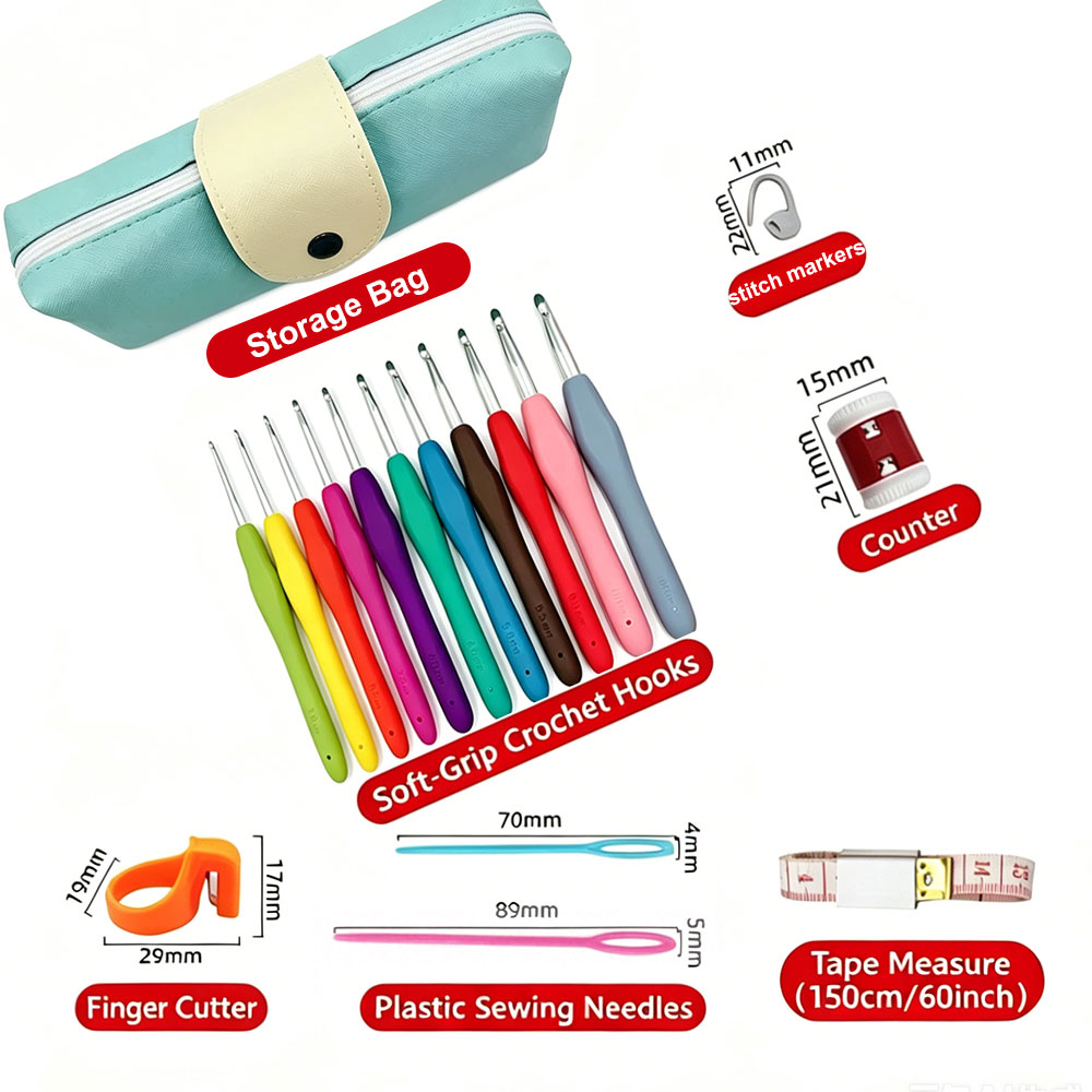 37pcs Crochet Hooks Kits with  - Sewing Knit review and price